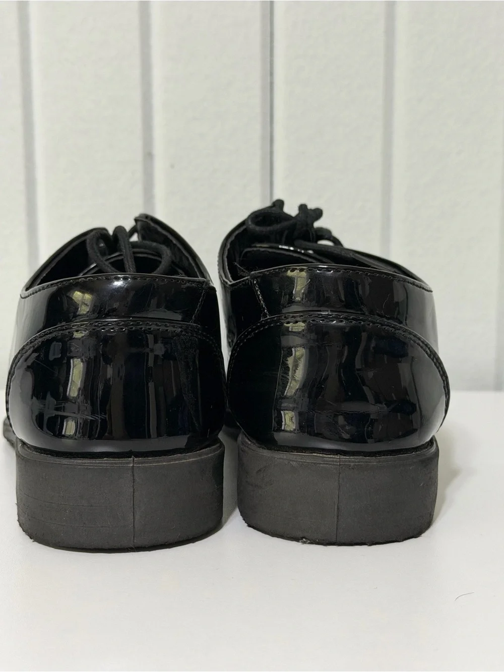 Josmo Black Patent Lace-Up Kids Dress Shoes